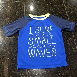 Toddler boy swim shirt